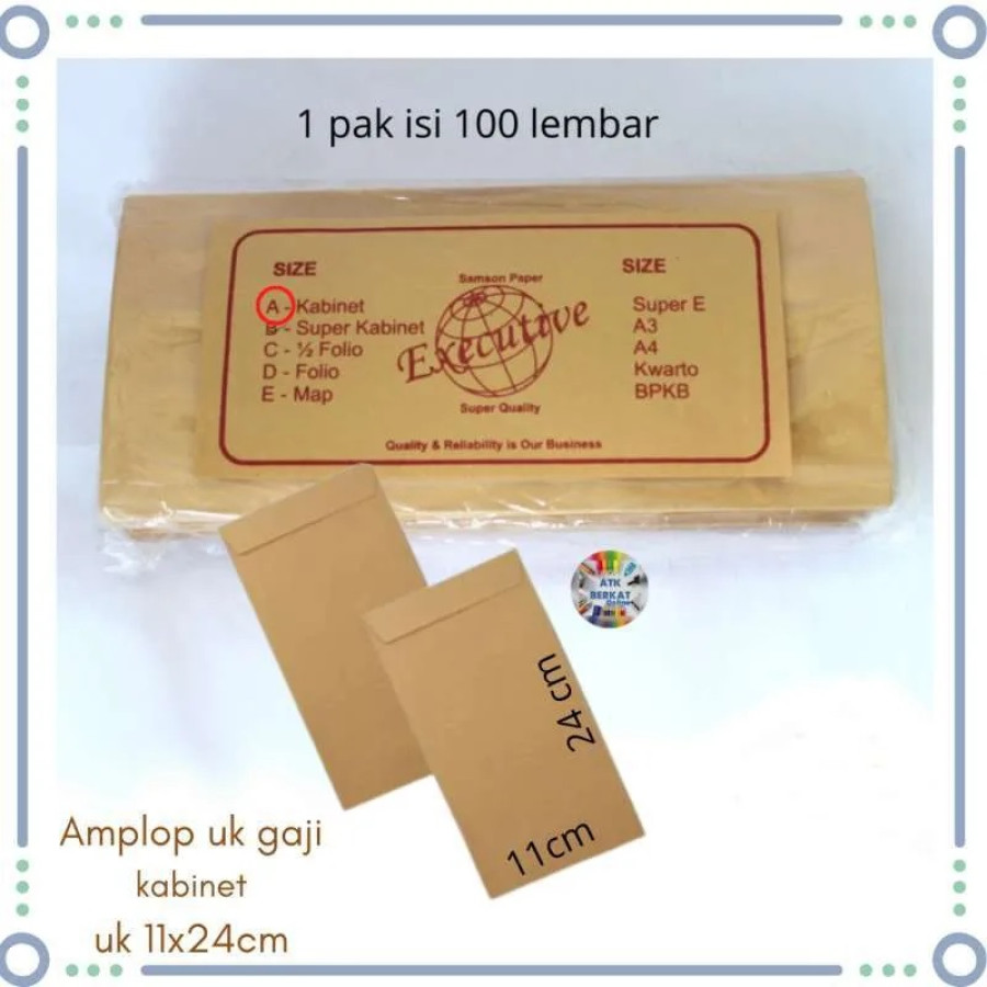 AMPLOP KABINET COKLAT  EXECUTIVE