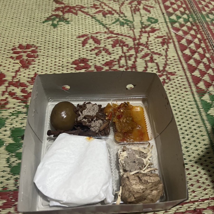 Nasi gudeg box - samping