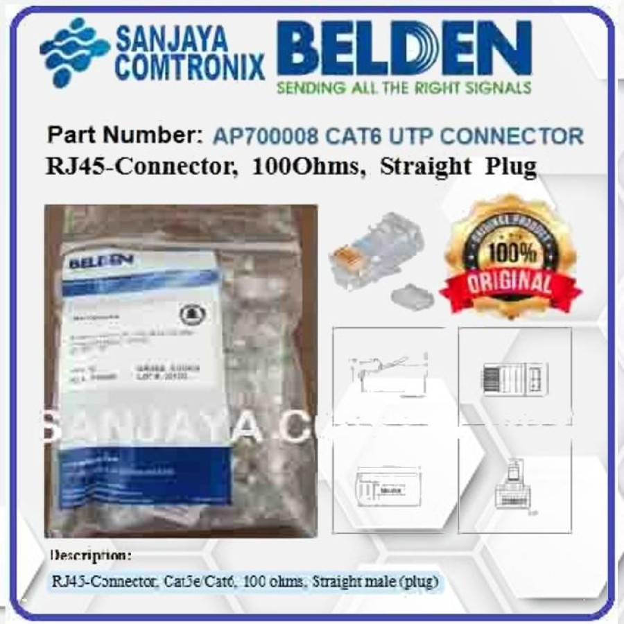 BELDEN AP700008 Konektor RJ45 Connector RJ45 Cat. 6 - utama