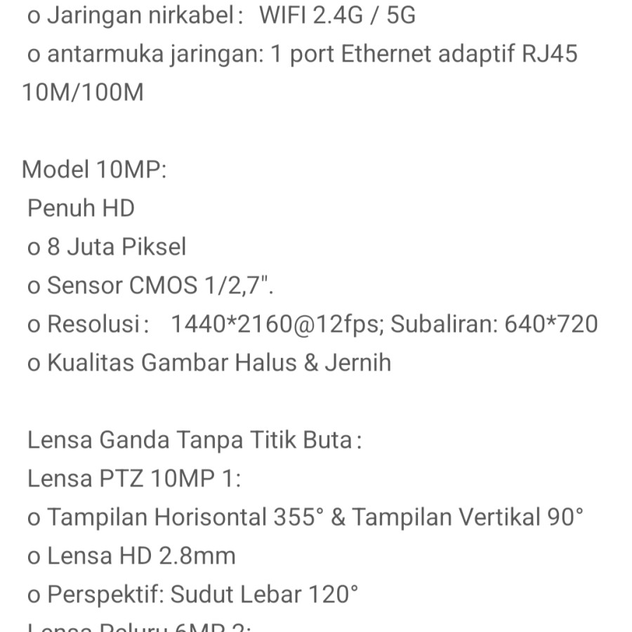 Kamera KYB cctv dual kamera - samping
