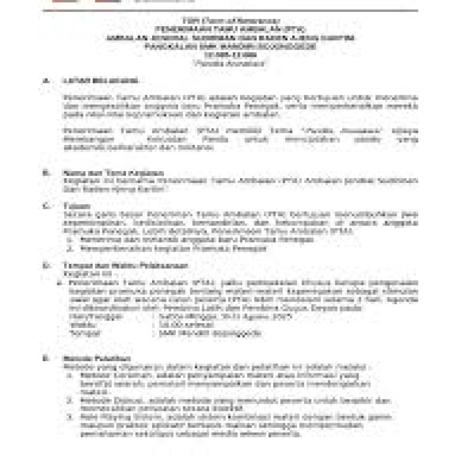 Penggandaan Materi PTA