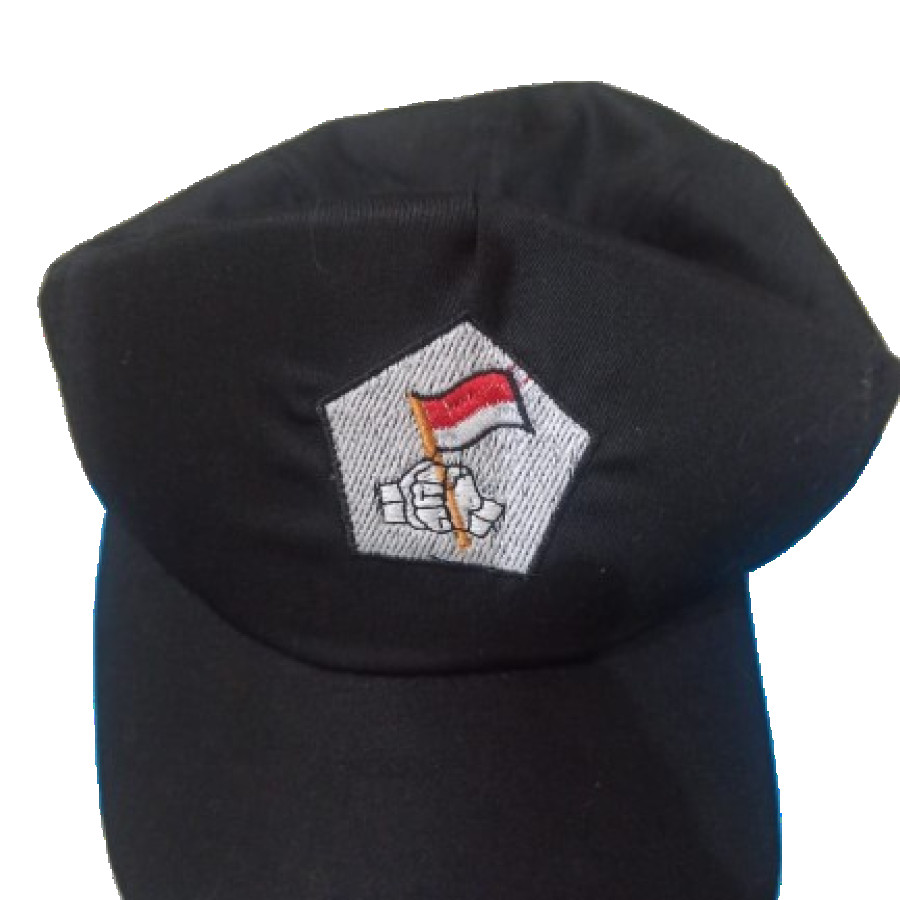 KAOS OLAHRAGA DAN TOPI SET (CUSTOM LOKAL) - samping