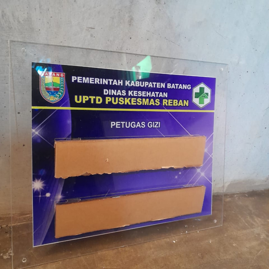 Akrilik Petugas Gizi