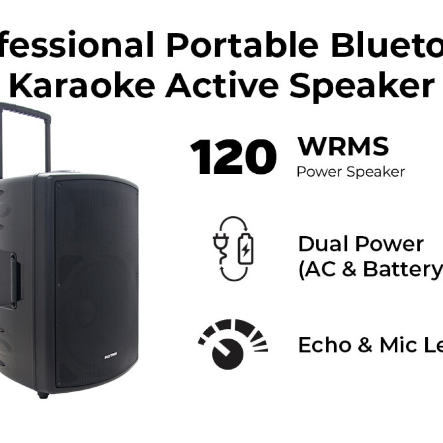 Speaker Aktif Portable Bluetooth - Polytron PAS-PRO15F3 - utama