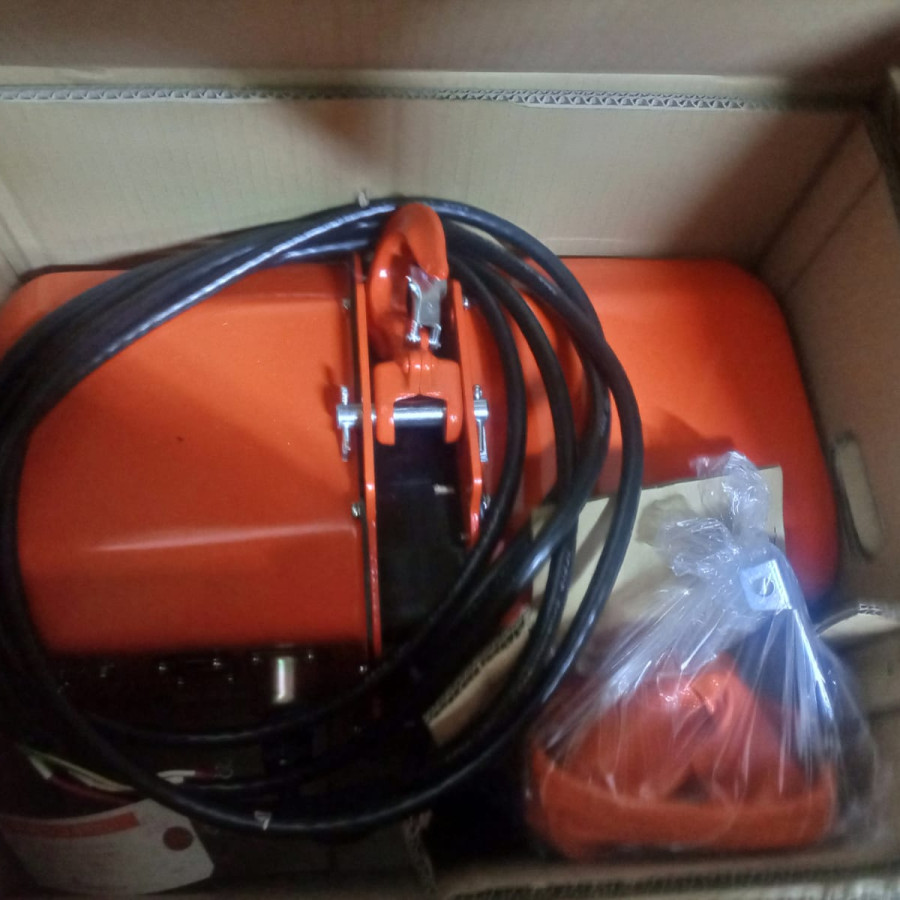 Elektrik Chain Hoist/Mesin Tacle Pabrik Es, Nitchi-Japan - depan