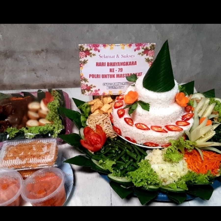 Paket tunpeng putih lengkap catering chrisna