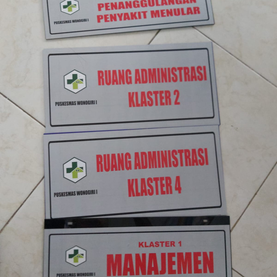 STICKER PETUNJUK RUANGAN