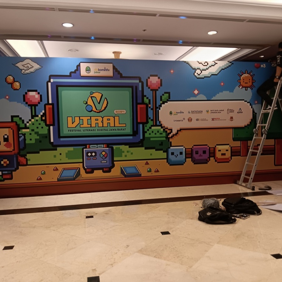 Cetak dan Sewa Panel Backdrop - depan