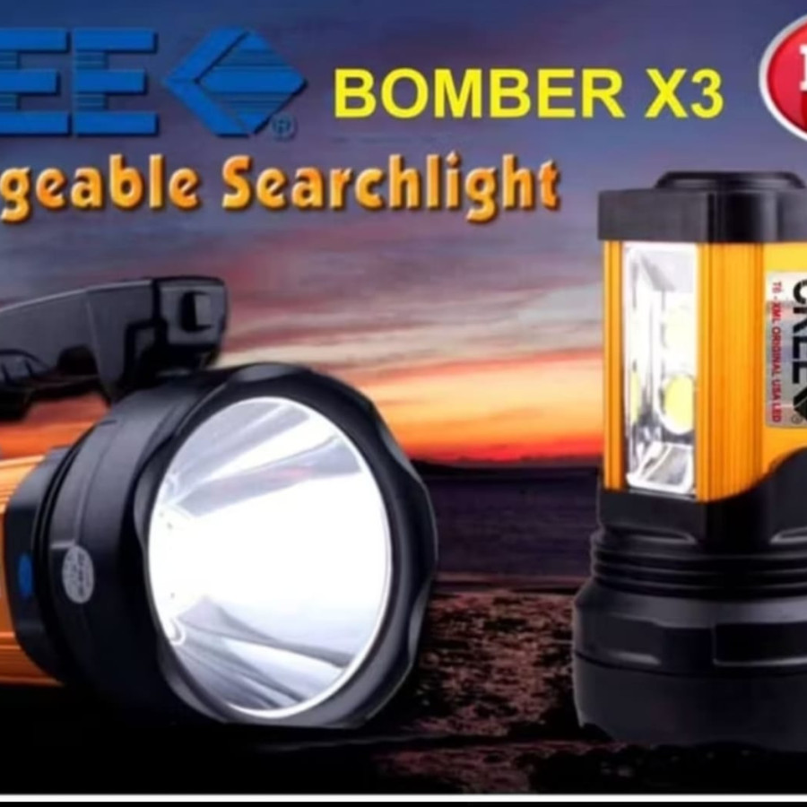 Senter rescue BOMBER X3 CREE - depan