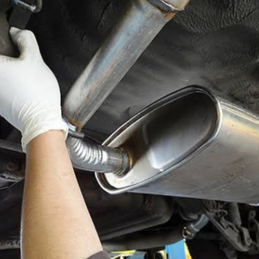 bongkar pasang knalpot mobil