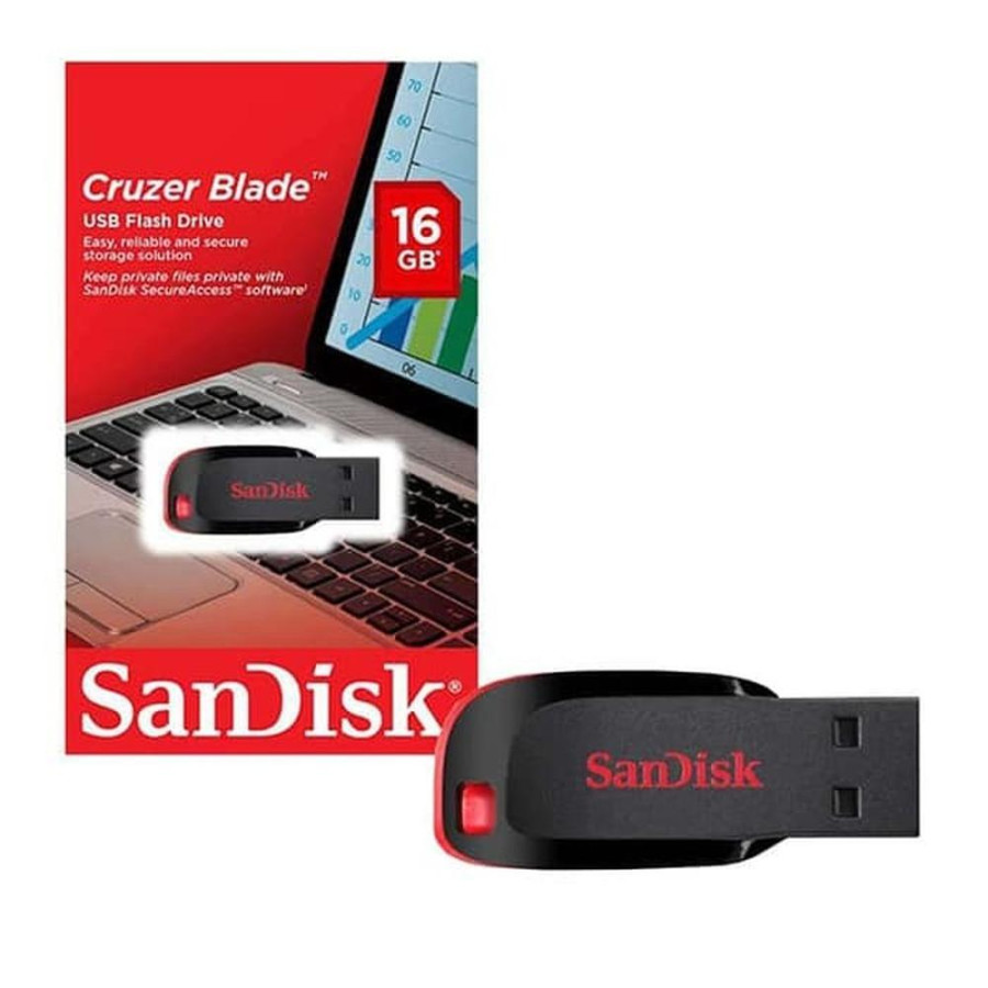 flashdisk 16 gb sandisk - samping