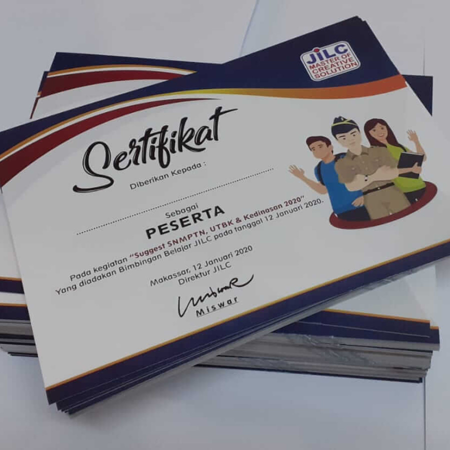 CETAK SERTIFIKAT