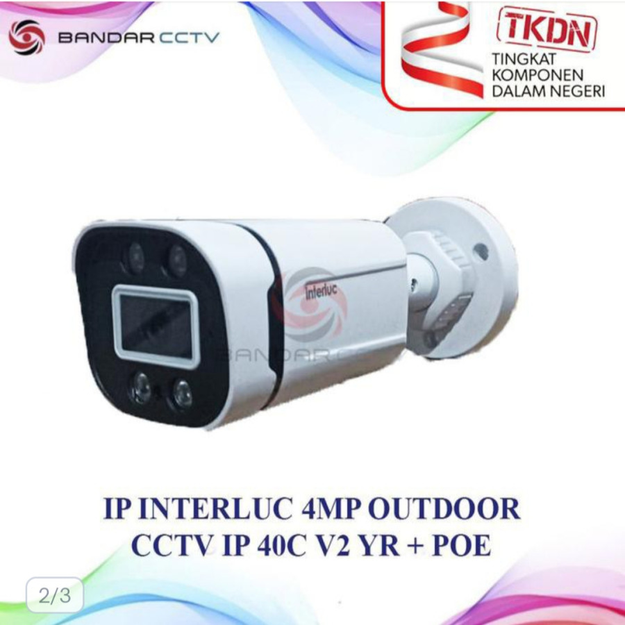 IP camera Outdoor 4Mp Interluc - depan