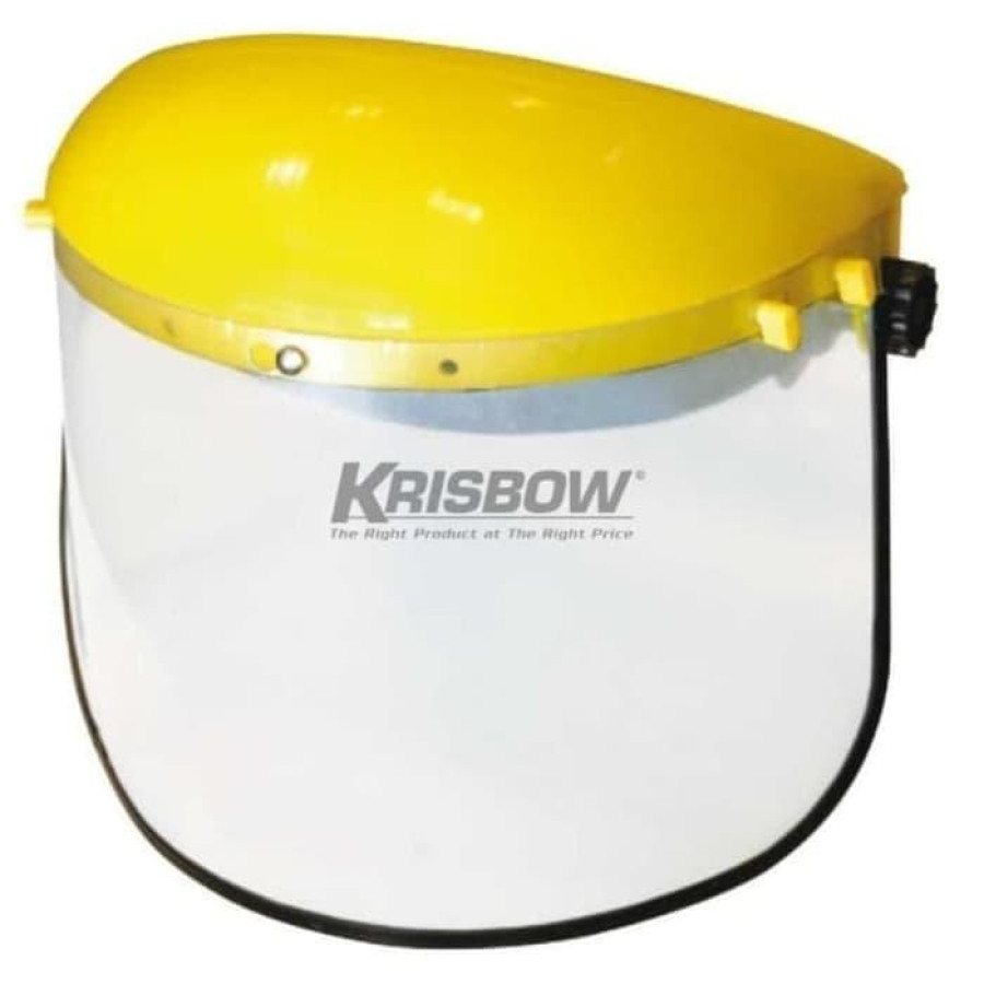 FACE SHIELD KRISBOW HEAD GEAR WITH CLEAR VISOR