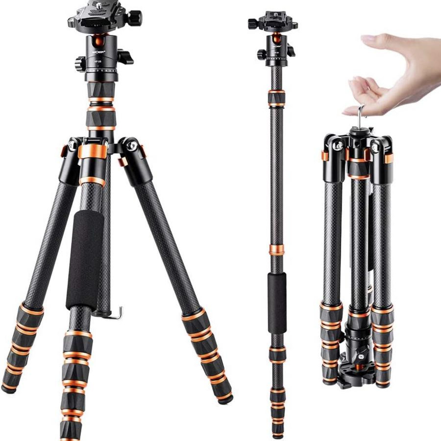 K&F CONCEPT TRIPOD BA225 KNF Tripod and Monopod Travel Fit Carbon Fibre