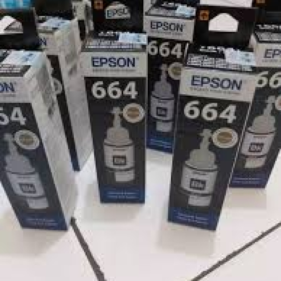 Tinta Printer EPSON T664 Black - samping