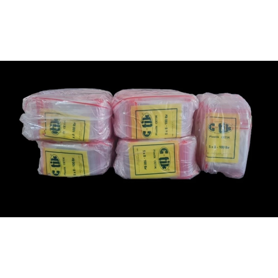 Plastik Klip C-tik uk.5x8 cm - depan