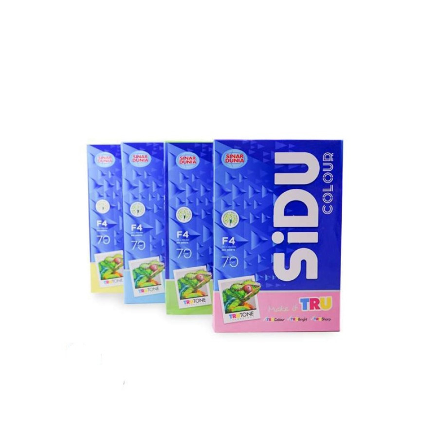 Kertas Hvs 70 F4 gram Berwarna Sidu
