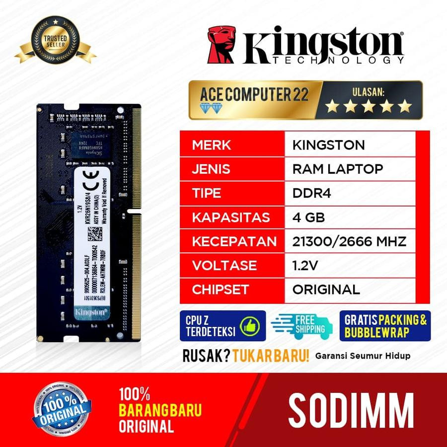 SODIMM DDR4 4GB dan Pemasangan - utama