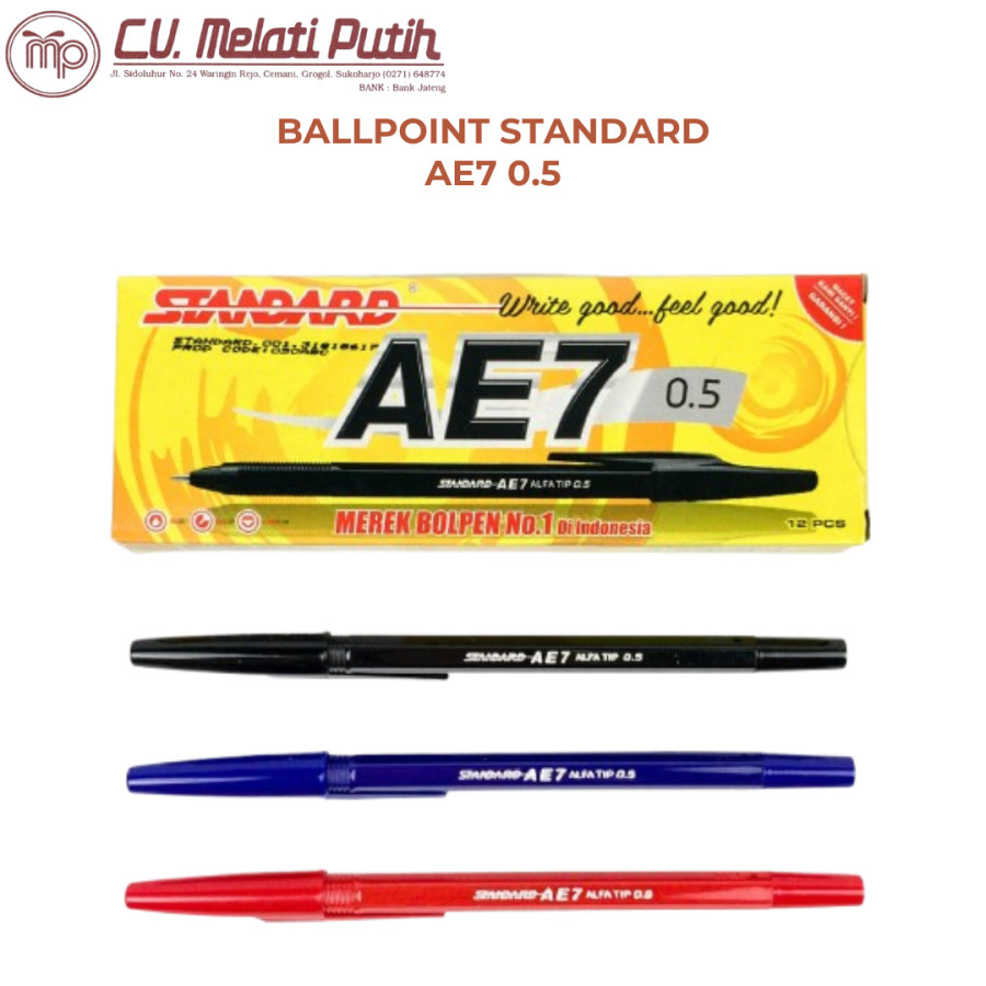 BALLPOINT STANDARD AE7 0.5 - depan