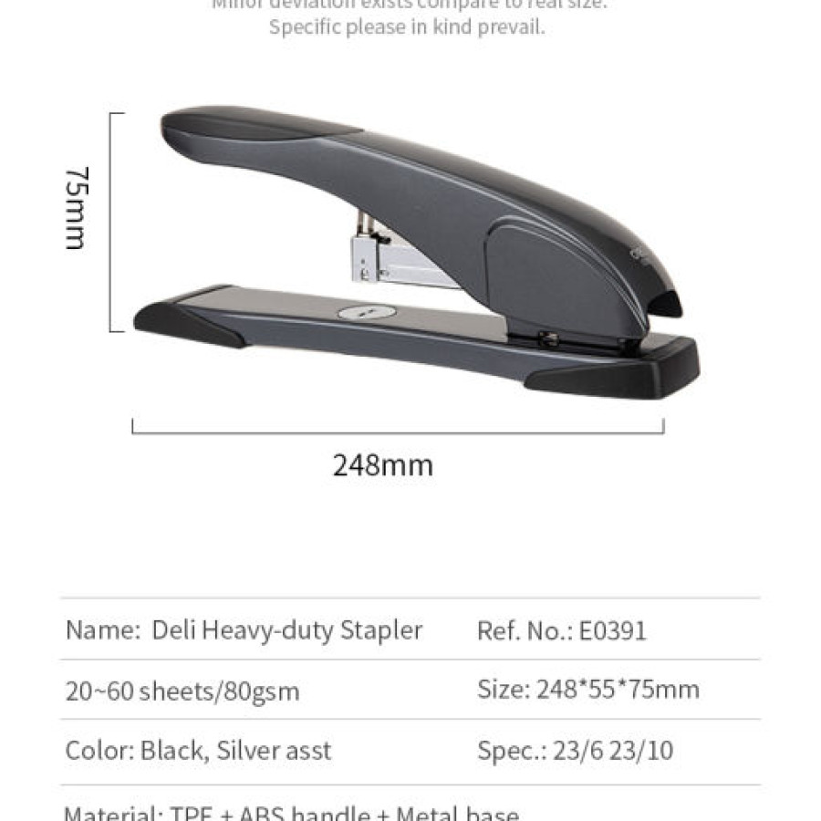 Stapler Deli Heavy Duty - E0391 - utama