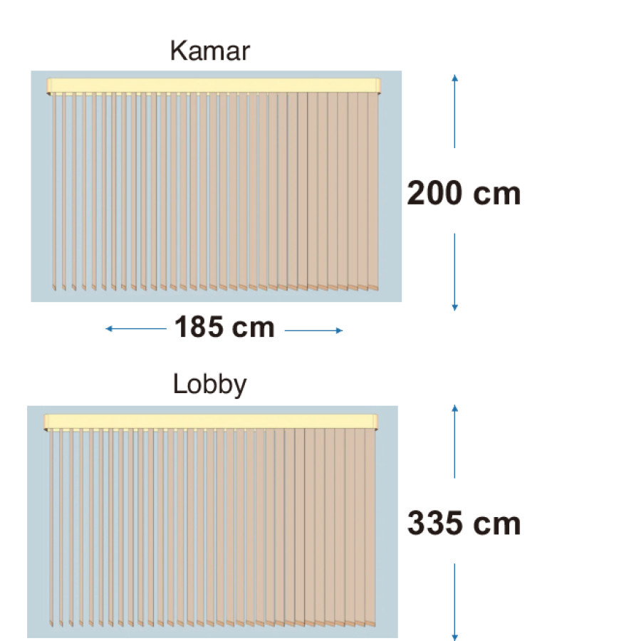 Vertical Blinds Ruang VIP