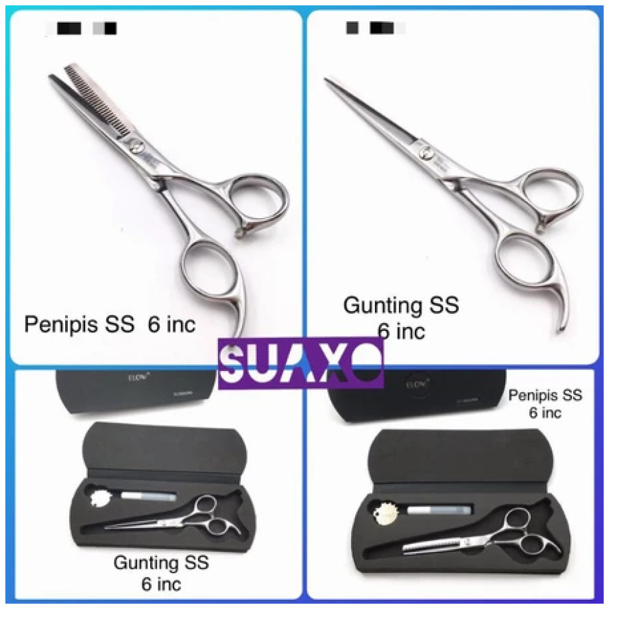 Gunting Potong Rambut Stainless SUAXO