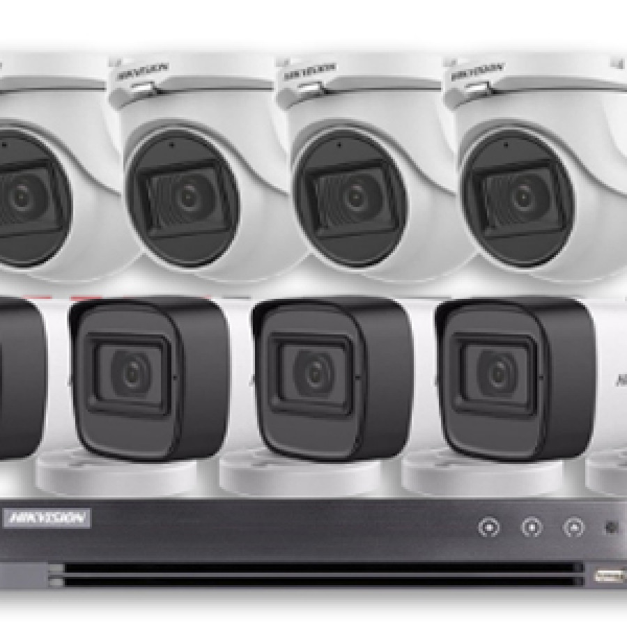 AKET CCTV  DVR 8 CHANNEL HDD 1 Tera 8 CAMERA 5MP TURBO HD full Colour Plus Instalasi