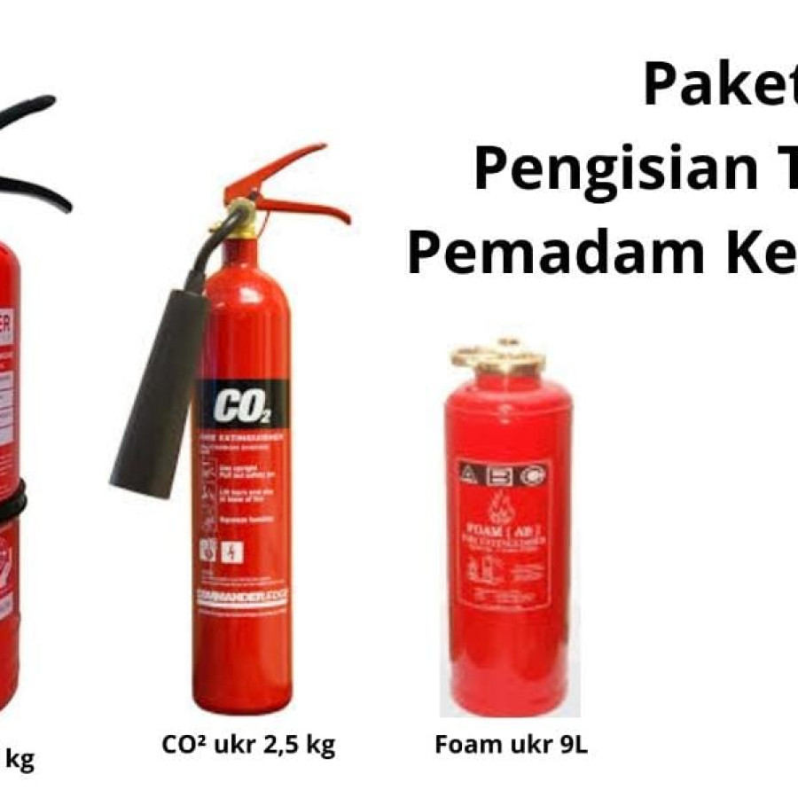 Pengisian tabung pemadam kebakaran ABC POWDER  6KG