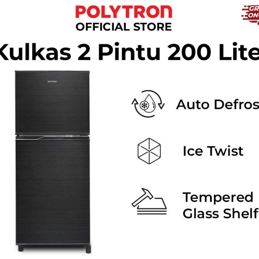 Polytron Kulkas 2 Pintu - PRB200Y
