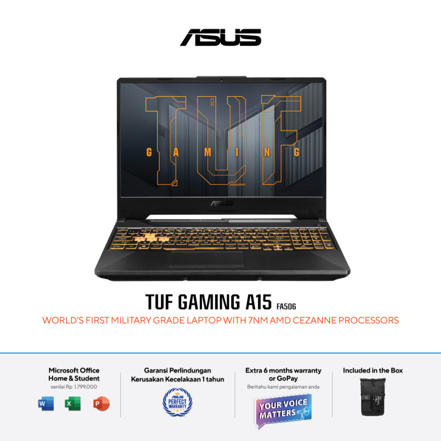 Asus TUF A15 FA506NCR Ryzen 7 7435HS RTX3050 SSD 1TB 16GB 144Hz Win11+Office2021