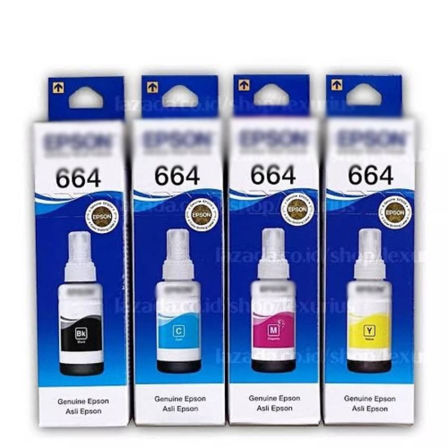 Tinta Printer Hitam / Warna  No. 664, Uk. 100 mL EPSON