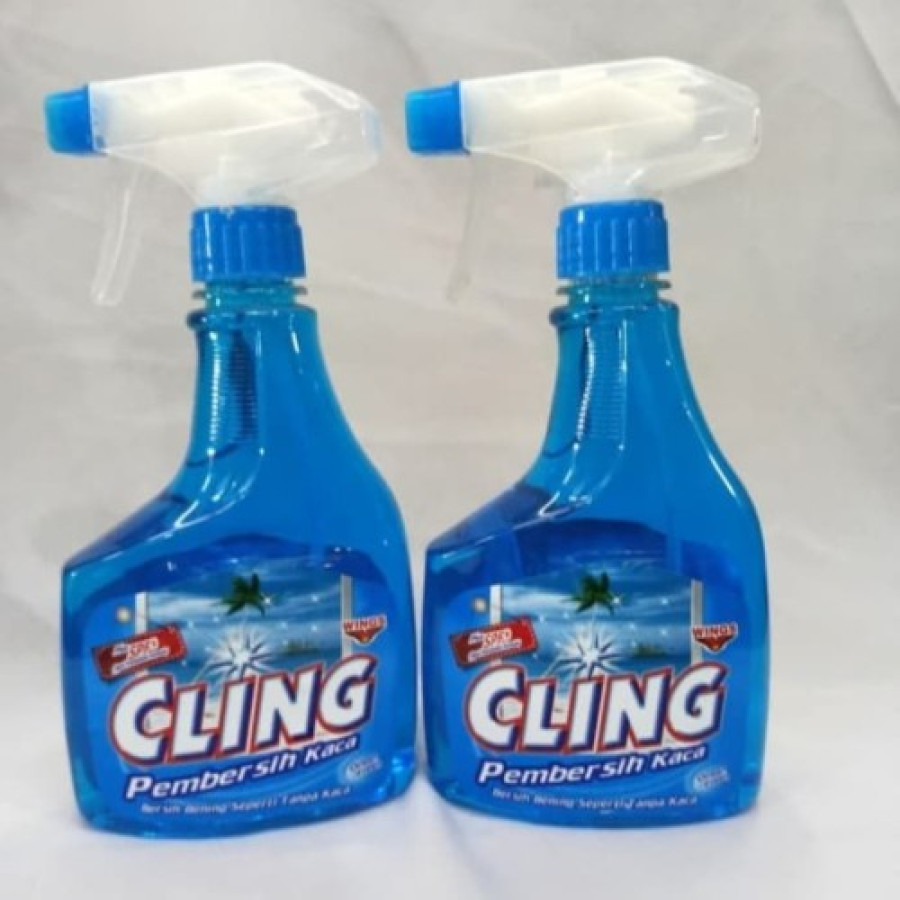 Cling Pembaersih Kaca Botol 440 Ml - depan