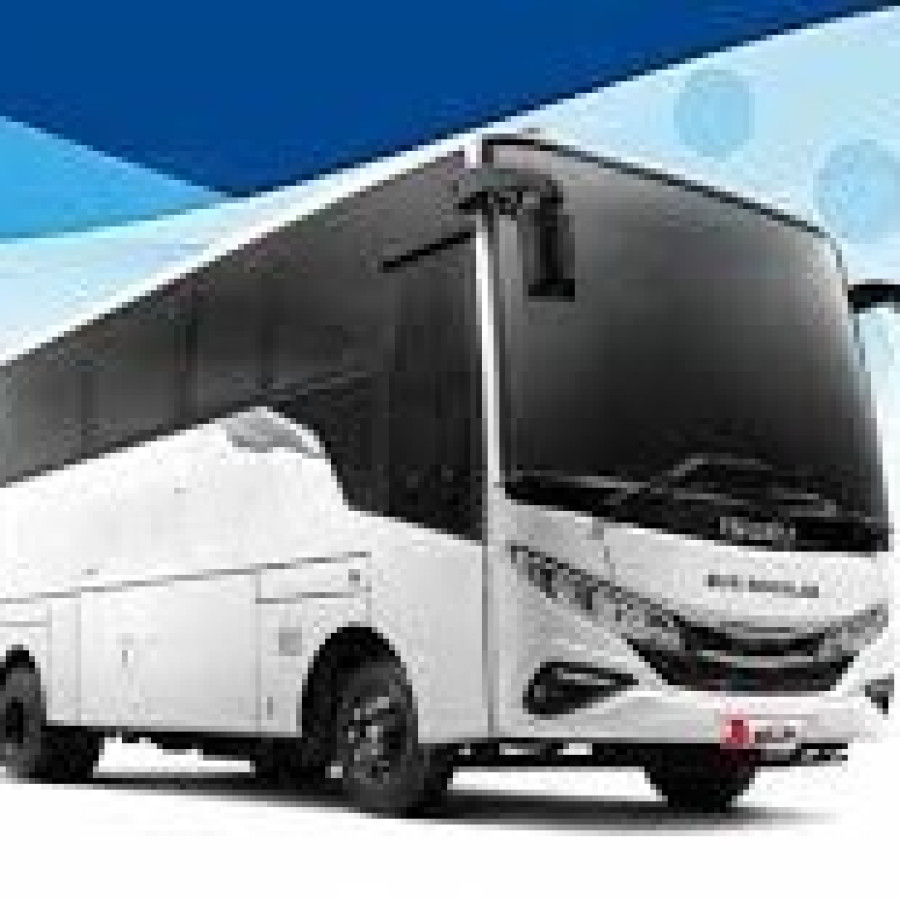 Ganti oli lengkap Bus ELF - depan