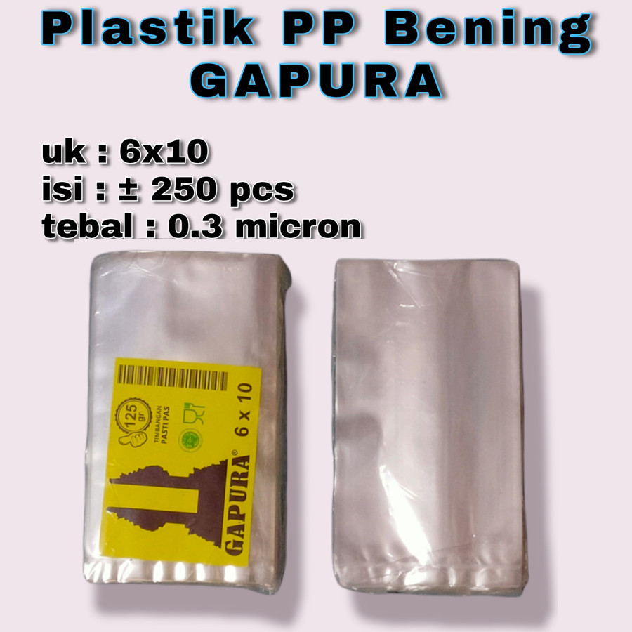 Plastik PP Tebal Uk. 10x6