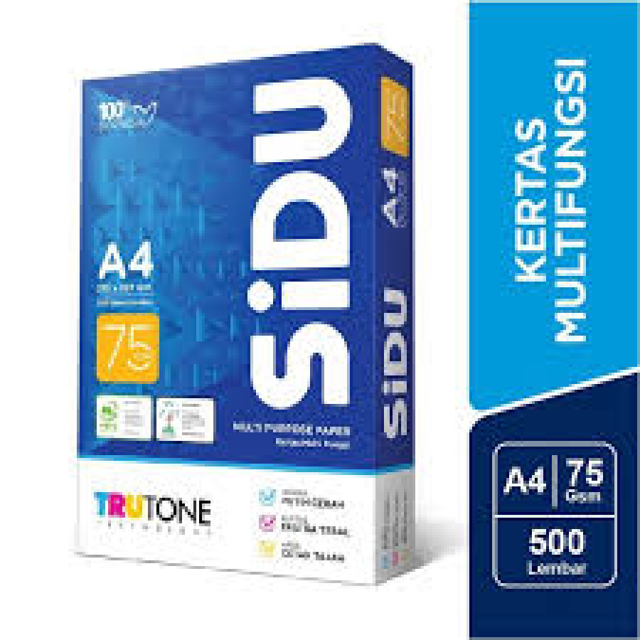 Kertas HVS A4 75 Gsm SIDU