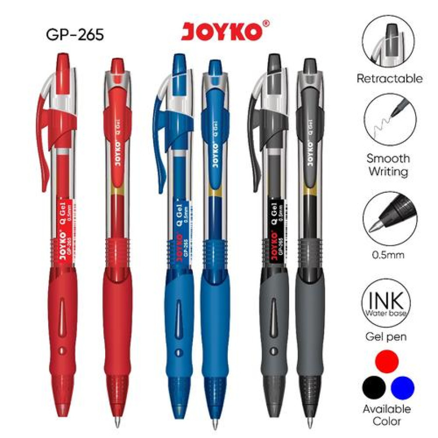 Gel Pen / Pulpen Gel Joyko GP-265 - utama