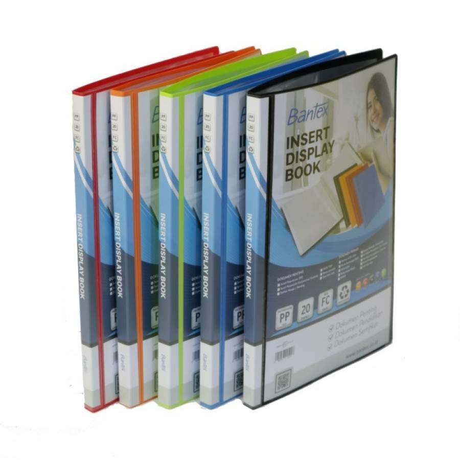 BANTEX Insert Clear Holder / Display Book PP Folio 40 pockets 3185I - utama