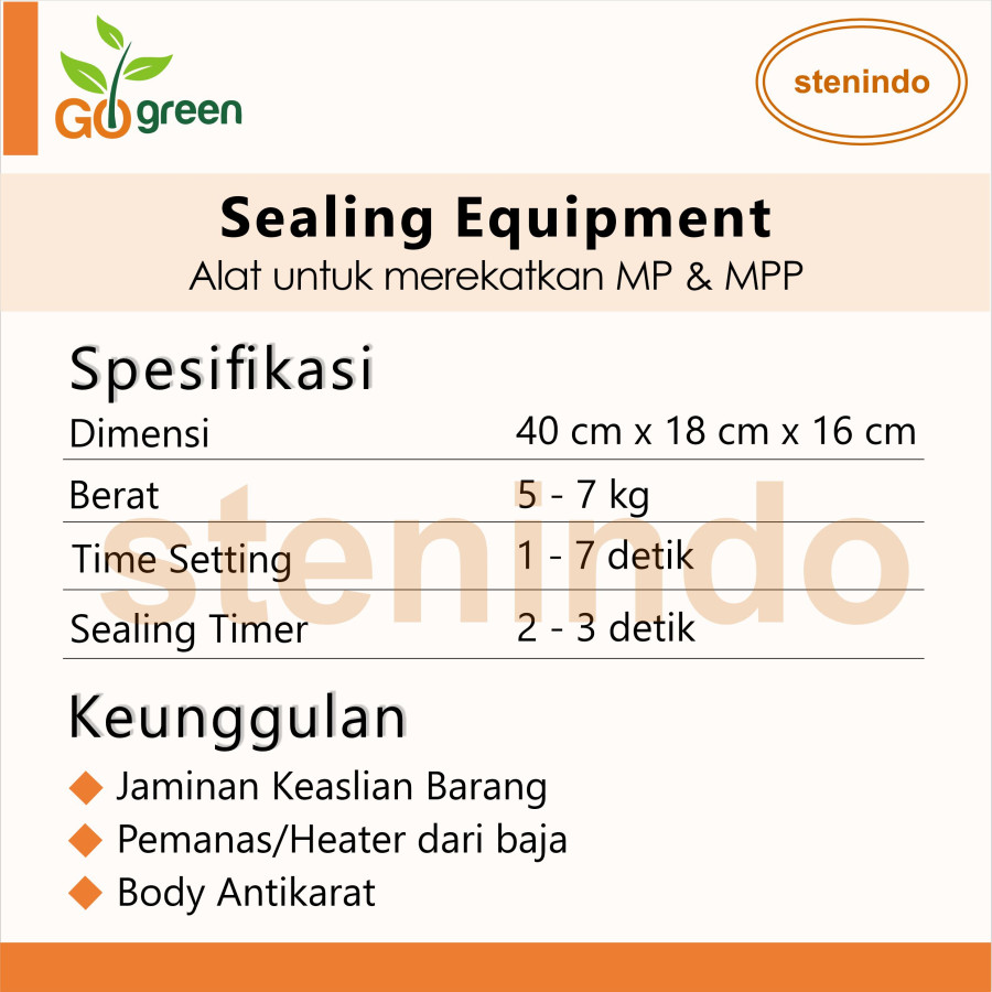 Sealing Equipment / Alat Perekat Kertas Puyer - samping