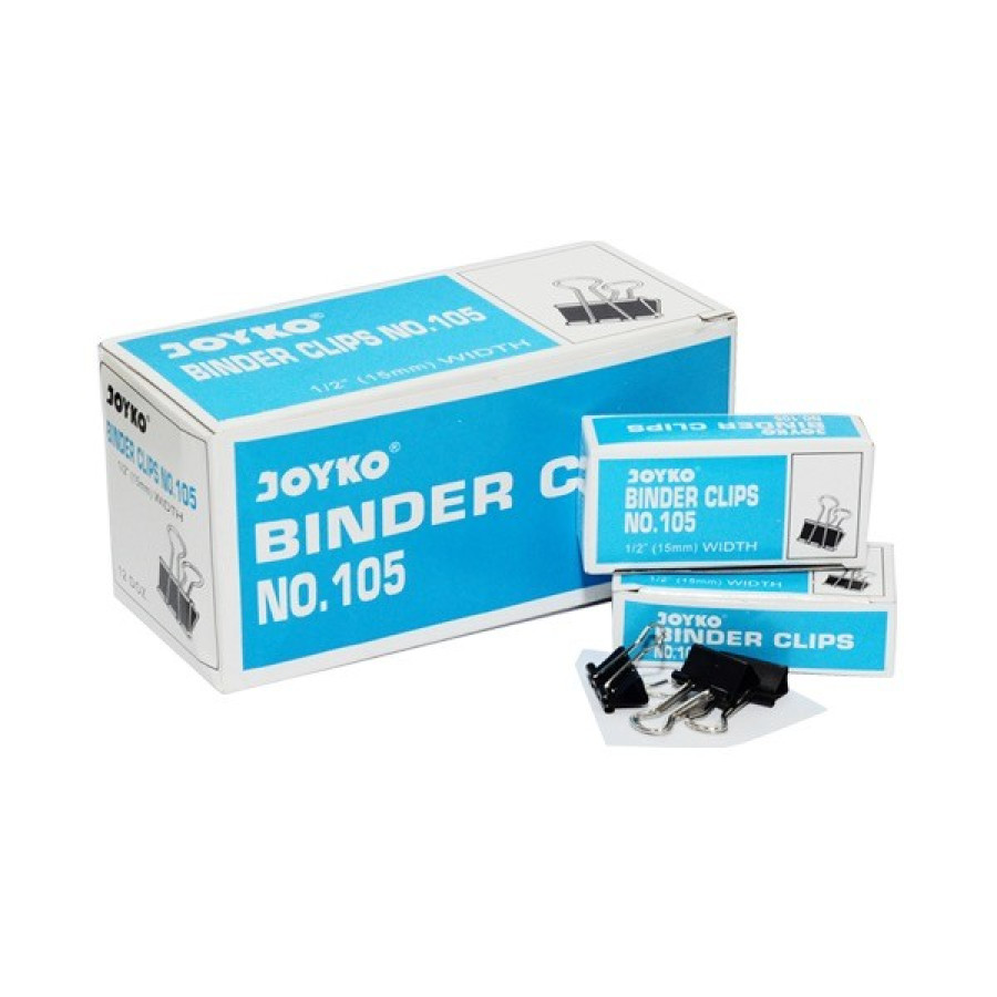 Binder Paper Klip No.105 Joyko (per lusin / isi 12pcs))