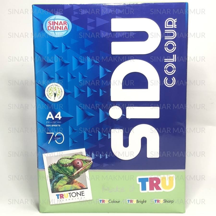 Kertas HVS Warna A4 70 Gsm - SINAR DUNIA - samping
