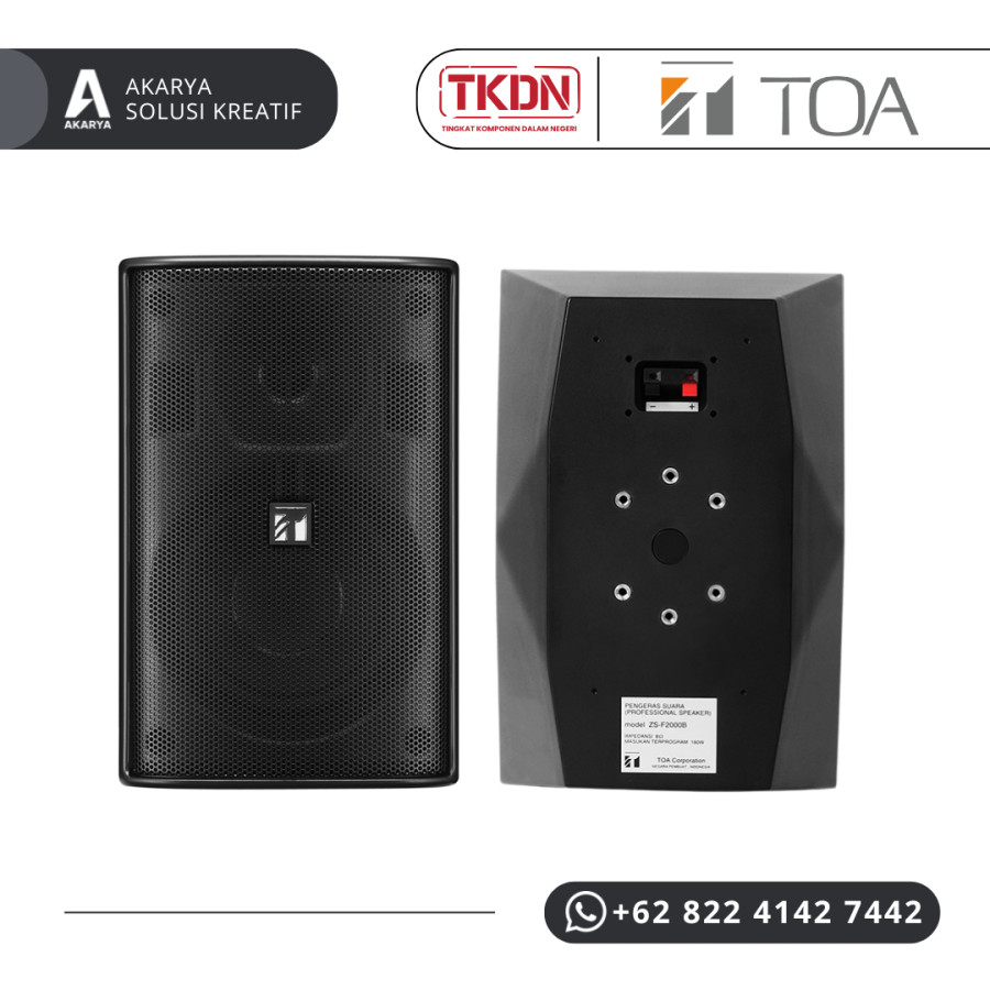 TWO-WAY SPEAKER SYSTEMS ZS-F2000BM - TOA