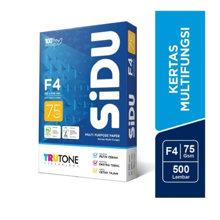 KERTAS F4 SIDU 75 GSM