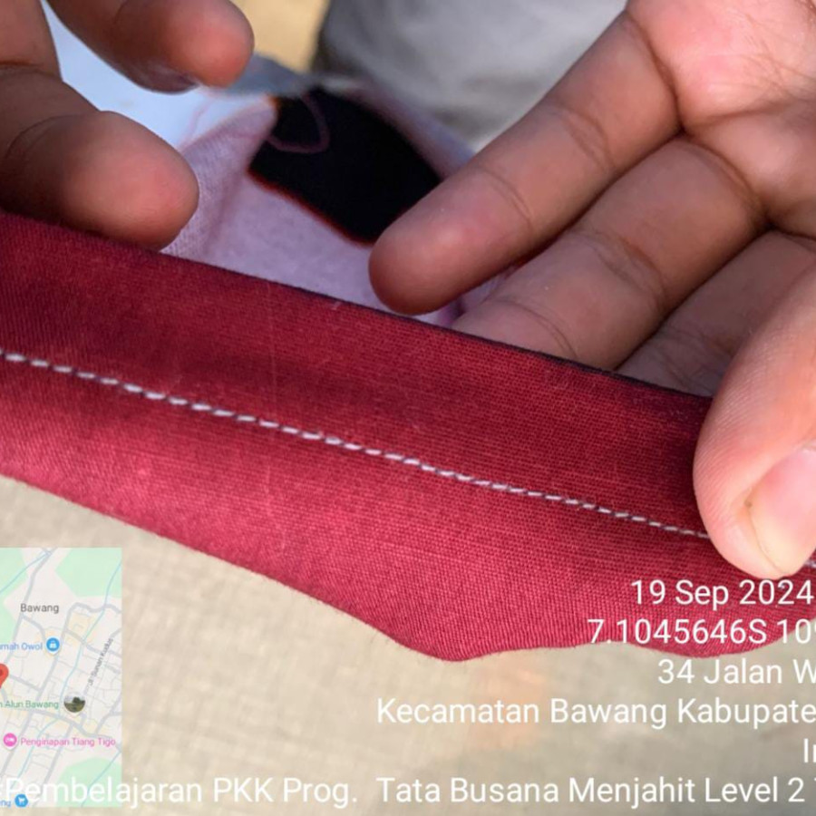 PAKET PELATIHAN MENJAHIT OPERATOR GARMENT - samping