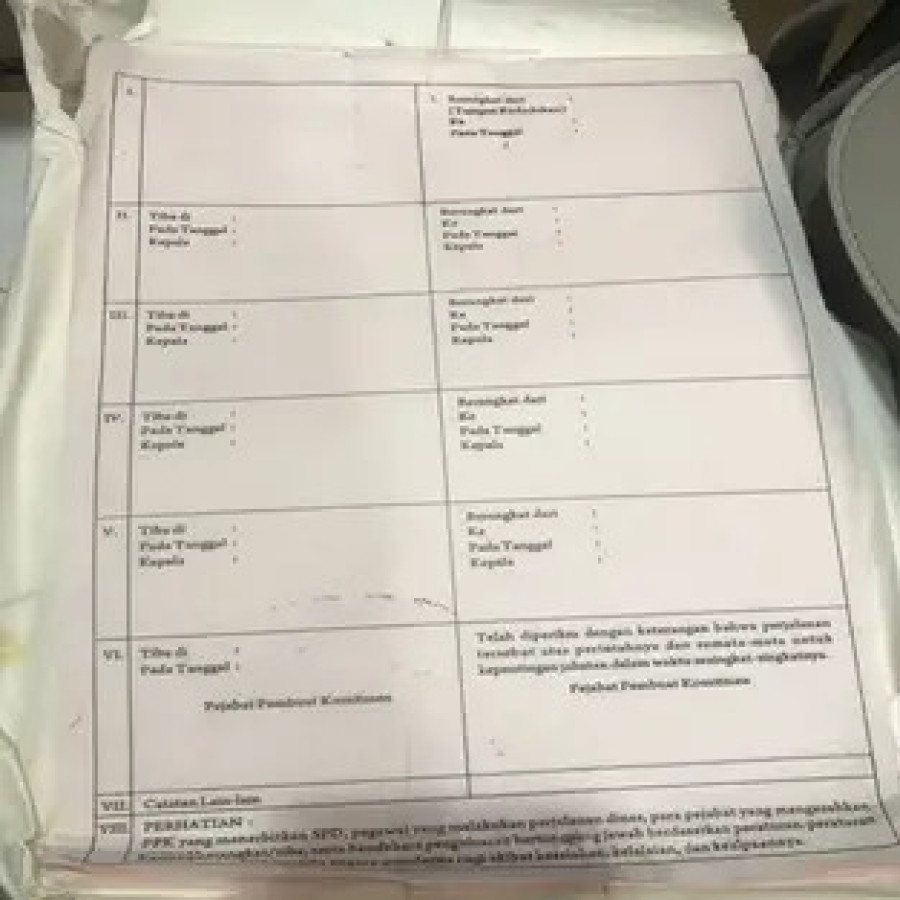 Blangko NCR MERK LOKAL