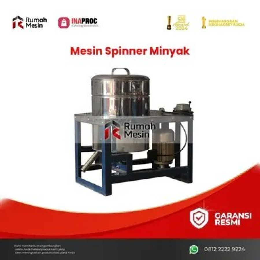 Mesin Peniris Minyak / Mesin Spinner 5 kg - depan