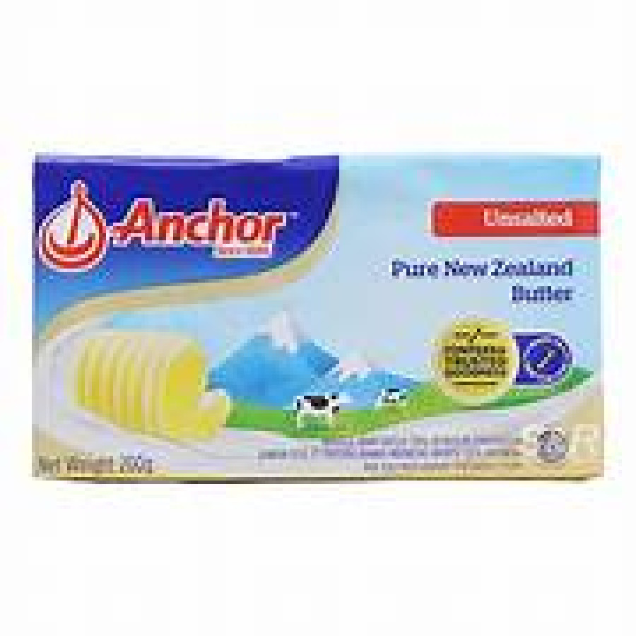 Butter Unsalted Anchor 200 Gram