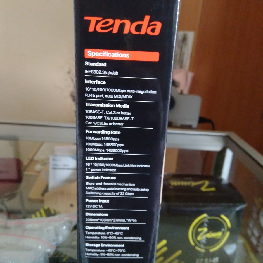 Tenda TEG1016M 16Port - samping