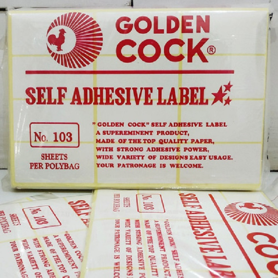 Kertas Label Golden Cock - utama