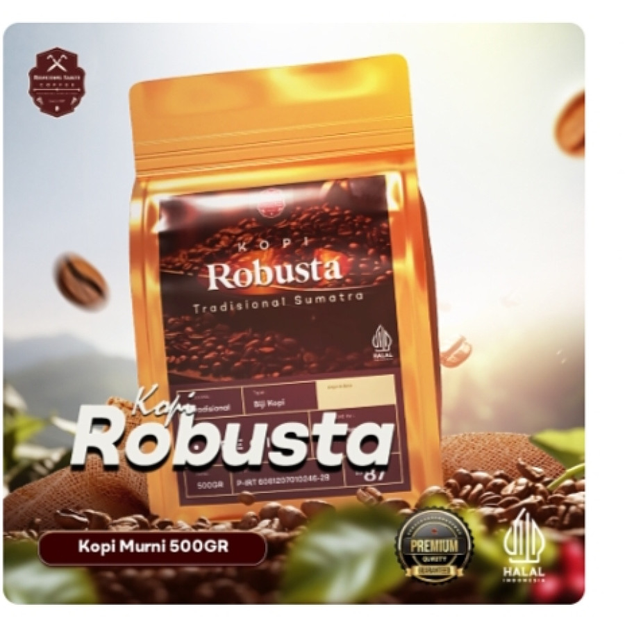 Kopi Bubuk Robusta Premium 150 gr - samping